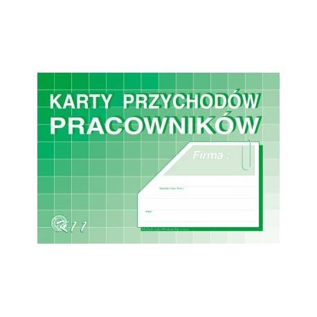 KARTA PRZYCHODÓW PRACOWNIKÓW A4, 48 str, Michalczyk konć.-11