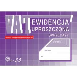 EWIDENCJA VAT - uproszczona A5, 32 str, Michalczyk Vu-55