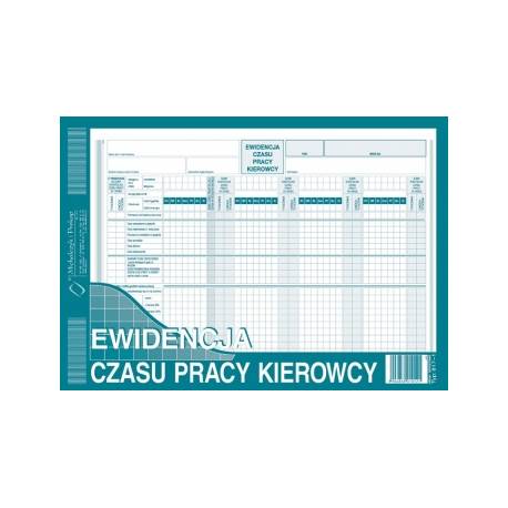 EWIDENCJA CZASU PRACY KIEROWCY A4, 40 str., Michalczyk 817-1
