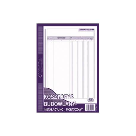KOSZTORYS BUDOWLANY INST, - MONTAŻOWY A4, 80 str., Michalczyk 602-1