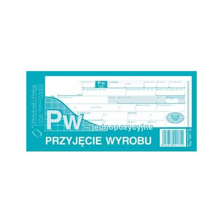 DRUK PRZYJĘCIE WYROBU - 1-poz 1/3 A4, 80 str., Michalczyk 381-8