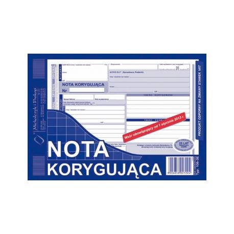 DRUK VAT - NOTA KORYGUJĄCA A5, 80 str., Michalczyk 108-3