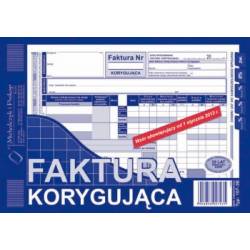 DRUK FAKTURA VAT - KORYGUJĄCA A5, 80 str., Michalczyk 107-3