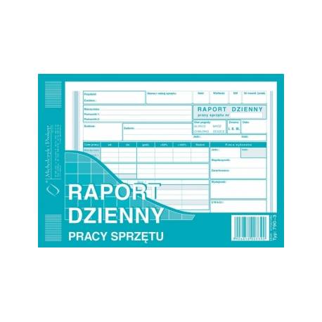 DRUK RAPORT DZIENNY PRACY SPRZĘTU A5, 80 str., Michalczyk 790-3