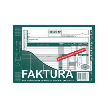 DRUK FAKTURA VAT A5, 80 str., Michalczyk 123-3