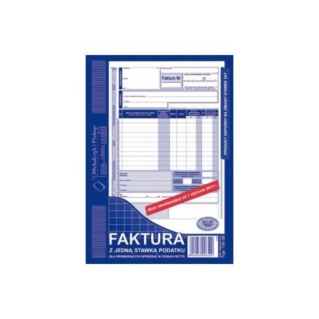 DRUK FAKTURA VAT (PION) A5, 80 str., Michalczyk 130-3-U