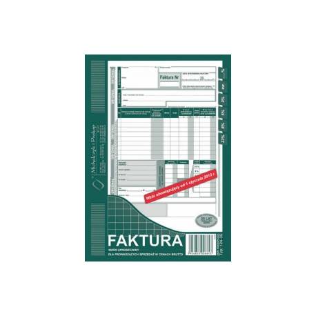 DRUK FAKTURA VAT (PION) A5, 80 str., Michalczyk 124-3