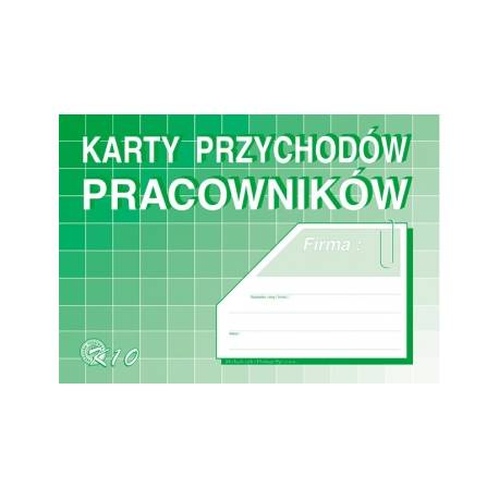 KARTA PRZYCHODÓW PRACOWNIKÓW A5, 32 str, Michalczyk konć.-10