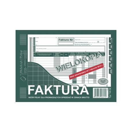 DRUK FAKTURA VAT A5, 80 str., Michalczyk 140-3