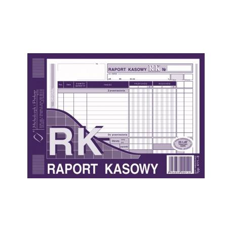 DRUK RAPORT KASOWY (POZIOM) A5, 80 str., Michalczyk 411-3