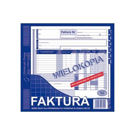 DRUK FAKTURA VAT 2/3 A4, 80 str., Michalczyk 100-2