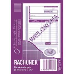 RACHUNEK (PION) A6, 80 str., Michalczyk 222-5