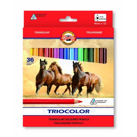 Kredki Triocolor 3142 12 kolorów 9mm