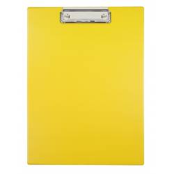 Deska z klipsem, Clipboard Biurfol, podkładka z klipem A4, żółta