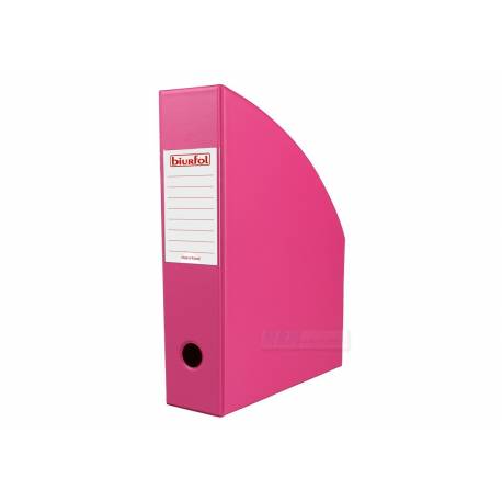 Pojemnik składany na dokumenty PCV Biurfol A4 7 cm, Różowy