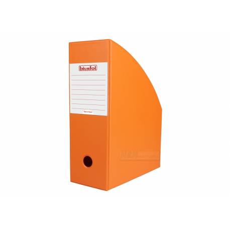 Pojemnik składany na dokumenty PCV Biurfol A4 10 cm, Pomarańczowy