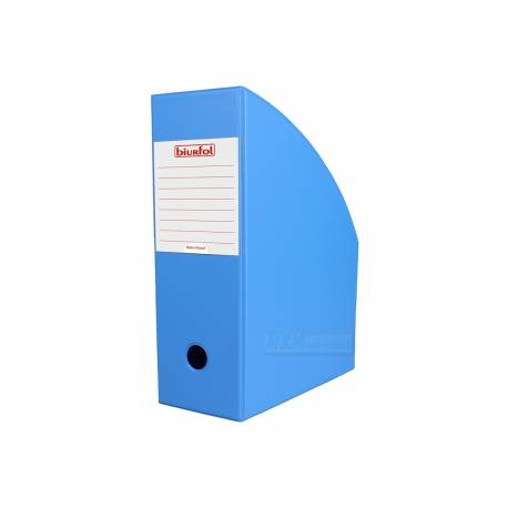 Pojemnik składany na dokumenty PCV Biurfol A4 10 cm, Błękitny