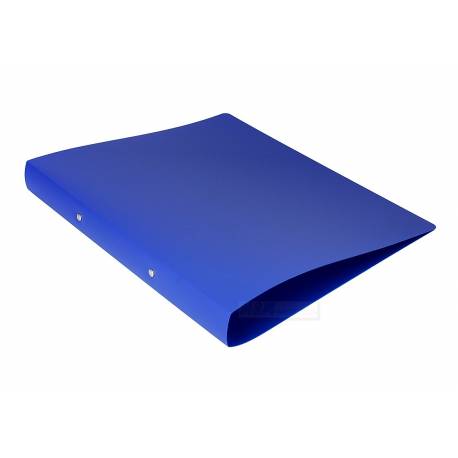 Segregator plastikowy miękki segregator na dokumenty A4, 2 ringi, 3,3 cm, niebieski