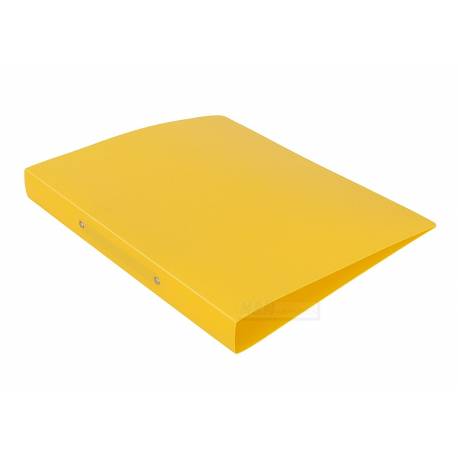 Segregator plastikowy miękki segregator na dokumenty A4, 2 ringi, 3,3 cm, żółty
