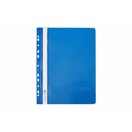Skoroszyt A4, twardy skoroszyt plastikowy wpinany do segregatora, niebieski (20 szt)