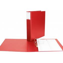 Akta osobowe, segregator teczka pracownicza, 5,5 cm, 2 ringowy, D-40, czerwony