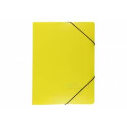 Teczka z gumką PP szeroka Biurfol TG02, żółty