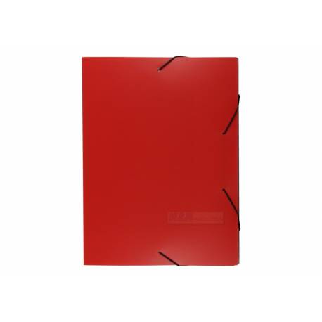 Teczka plastikowa, teczka z gumką na dokumenty A4, Biurfol 4 cm, czerwona