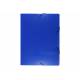 Teczka plastikowa, teczka z gumką na dokumenty A4, Biurfol 4 cm, niebieska