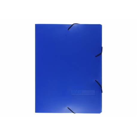 Teczka plastikowa, teczka z gumką na dokumenty A4, Biurfol 4 cm, niebieska