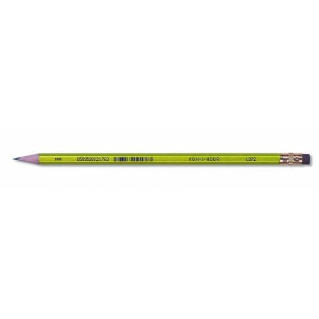 Ołówek szkolny, grafitowy ołówek z gumką, ORIENTAL Koh-i-noor