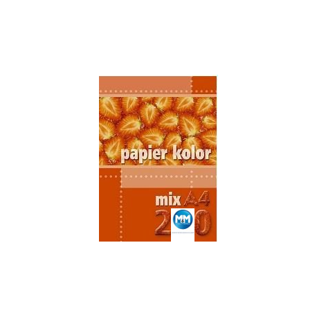 Papier xero A4 (250) mix kolorów Kreska