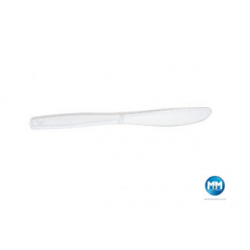 Nóż plastikowy jednorazowy przezroczysty (100szt) 