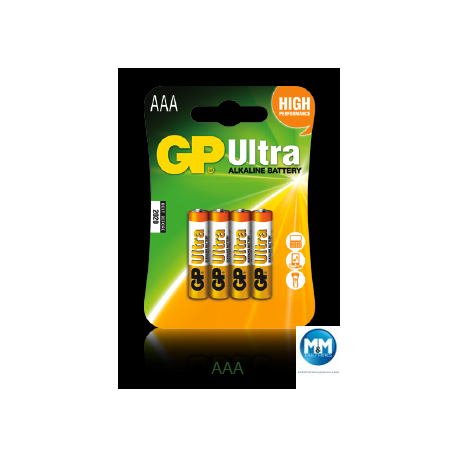 Bateria ULTRA alkaiczna LR03 (4szt) AAA 24AUKF-U4 GP