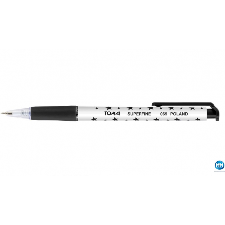Długopis S-FINE automatyczny czarny TO-069 TOMA