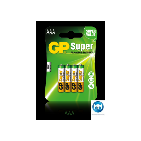 Baterie alkaiczne AAA LR3 (op.4szt) GP Batteries