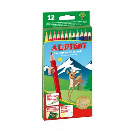 Kredki ołówkowe Alpino Classic 12 kolorów