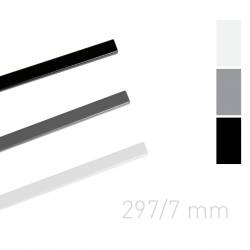 Kanały lakier METALBIND, O.Simple channel 7mm czarny 297mm-25 szt.