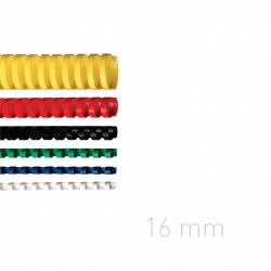 Grzbiety plastikowe - O.COMB 16 mm - żółte