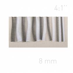 Grzbiet spiralny A4, O.COIL 4:1 (49 pętli) 8mm białe 100szt.
