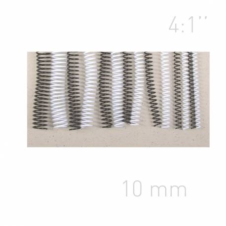 Grzbiet spiralny A4, O.COIL 4:1 (49 pętli) 10mm białe 100szt.