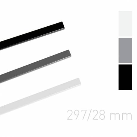 Kanały lakier METALBIND, O.Simple channel 28mm biały 297mm-25 szt.
