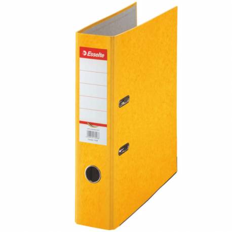 Segregator A4, biurowy segregator na dokumenty Esselte Rainbow 75 mm, żółty