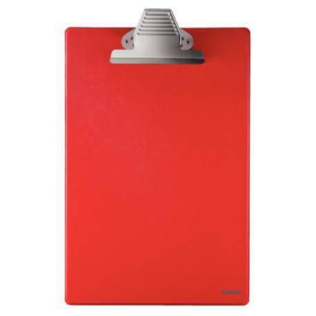 Deska z klipem A4 Clipboard, podkładka z klipsem do pisania Esselte wzmocniona, czerwony