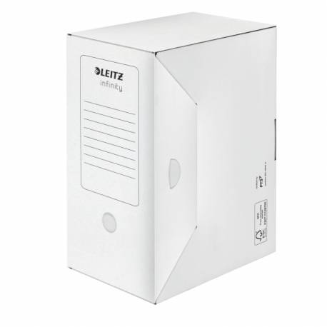 Pudełko archiwizacyjne Leitz Infinity, bezkwasowy kartonowy pojemnik na dokumenty A4 150 mm
