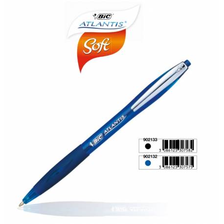 Długopis Bic Atlantis Soft, końc-1 mm niebieski