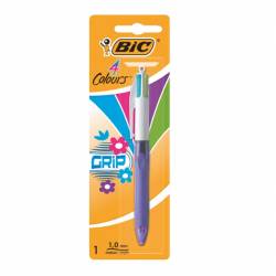 Długopis Bic 4 Colours Grip , 4-kolorowy, blister