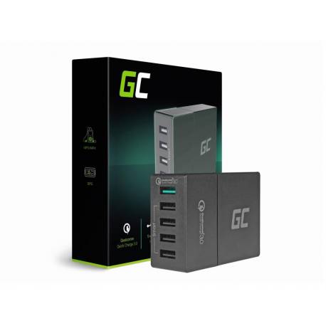 Ładowarka sieciowa Green Cell CHAR05 5 portów USB czarna