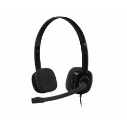 Słuchawki z mikrofonem Logitech H151 czarne