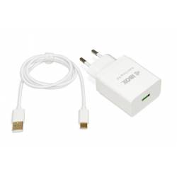 Ładowarka sieciowa iBOX QC-1 Quick charge, kabel USB type-C