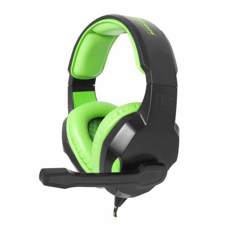 Słuchawki z mikrofonem Esperanza "Cobra" Gaming czarno-zielone